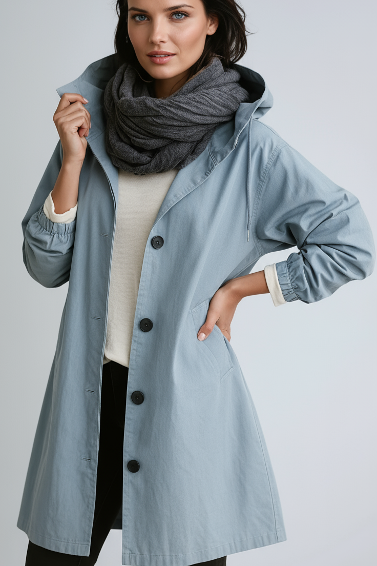 WATERPROOF LONG TRENCH COAT