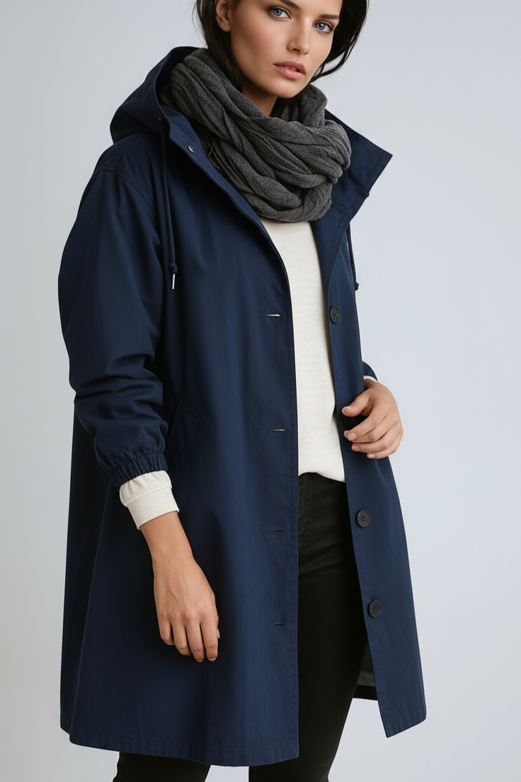 WATERPROOF LONG TRENCH COAT