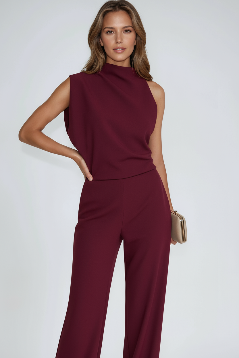 MODERN ELEGANCE | ASYMMETRIC ONE-SHOULDER JUMPSUIT