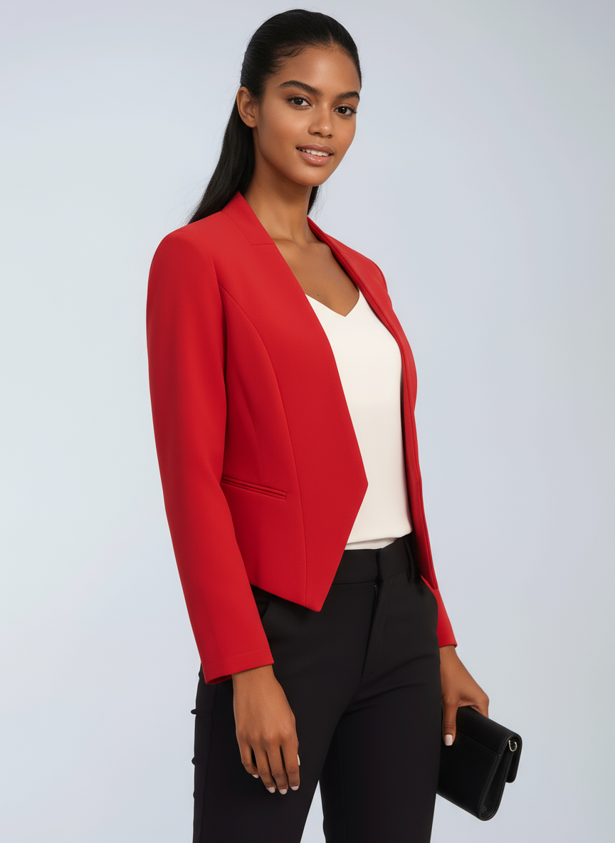 CROPPED OFFICE BLAZER JACKET