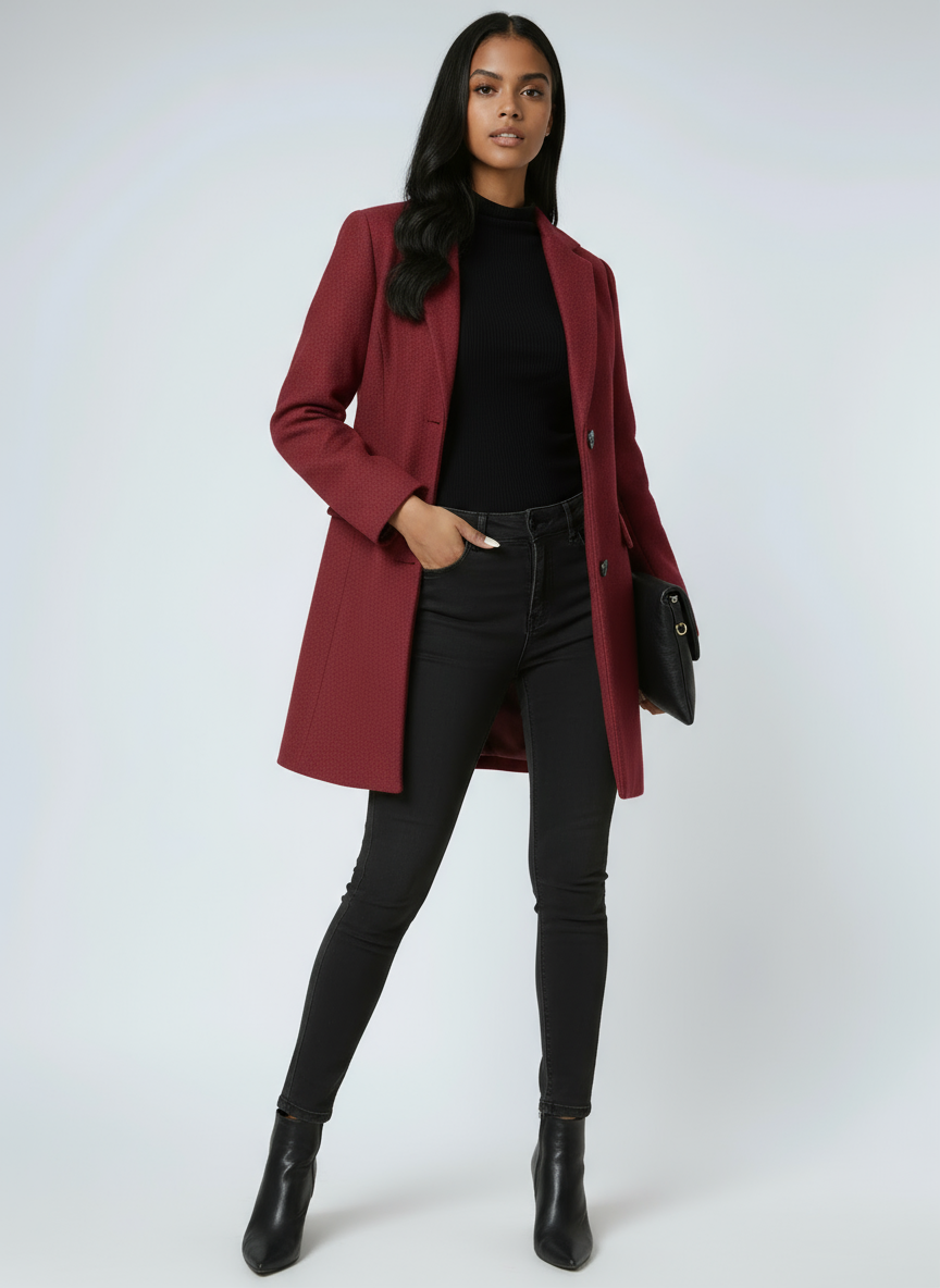 WOMEN’S WOOL COAT | TAILORED LONG WINTER JACKET