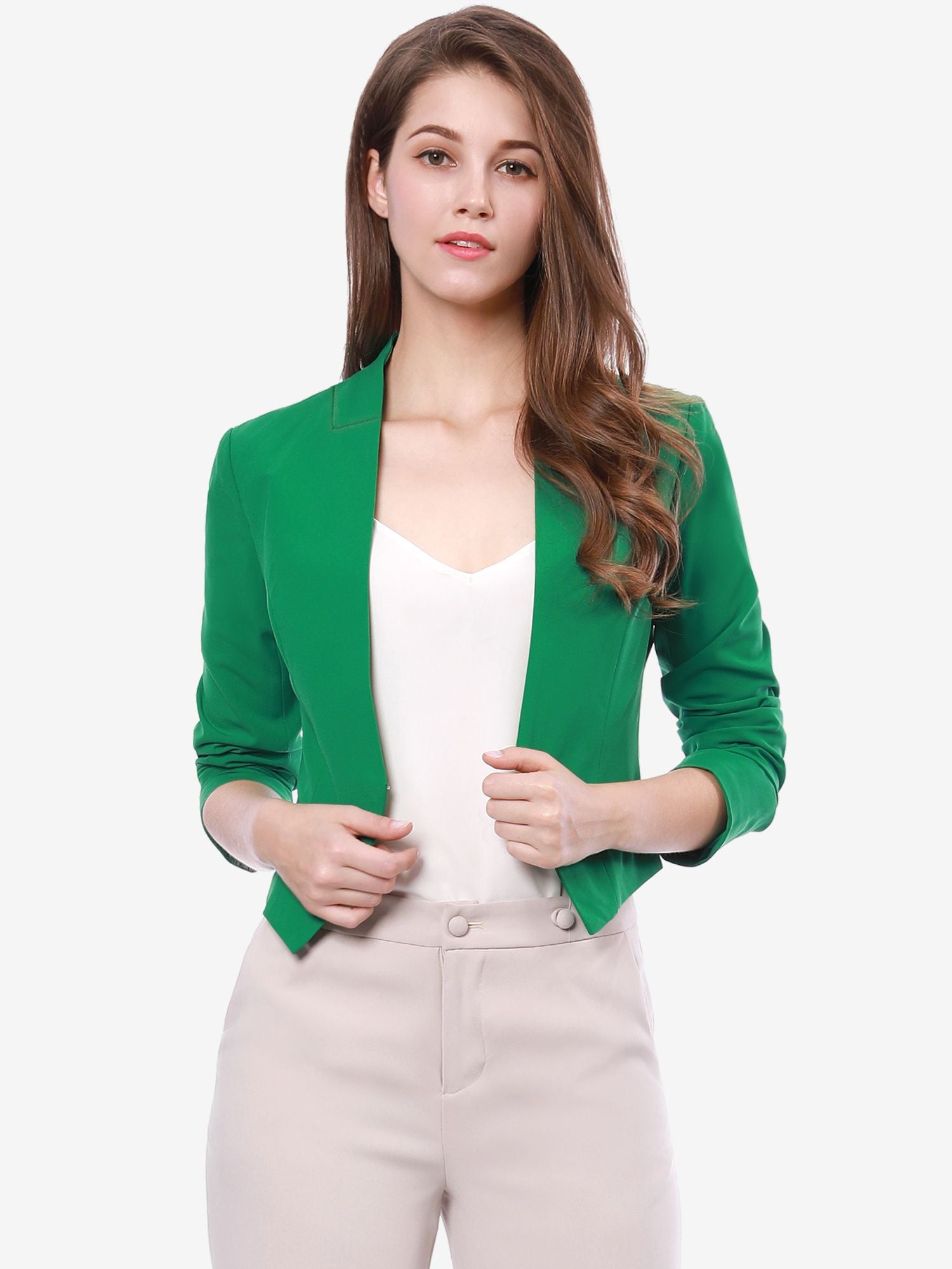 CROPPED OFFICE BLAZER JACKET