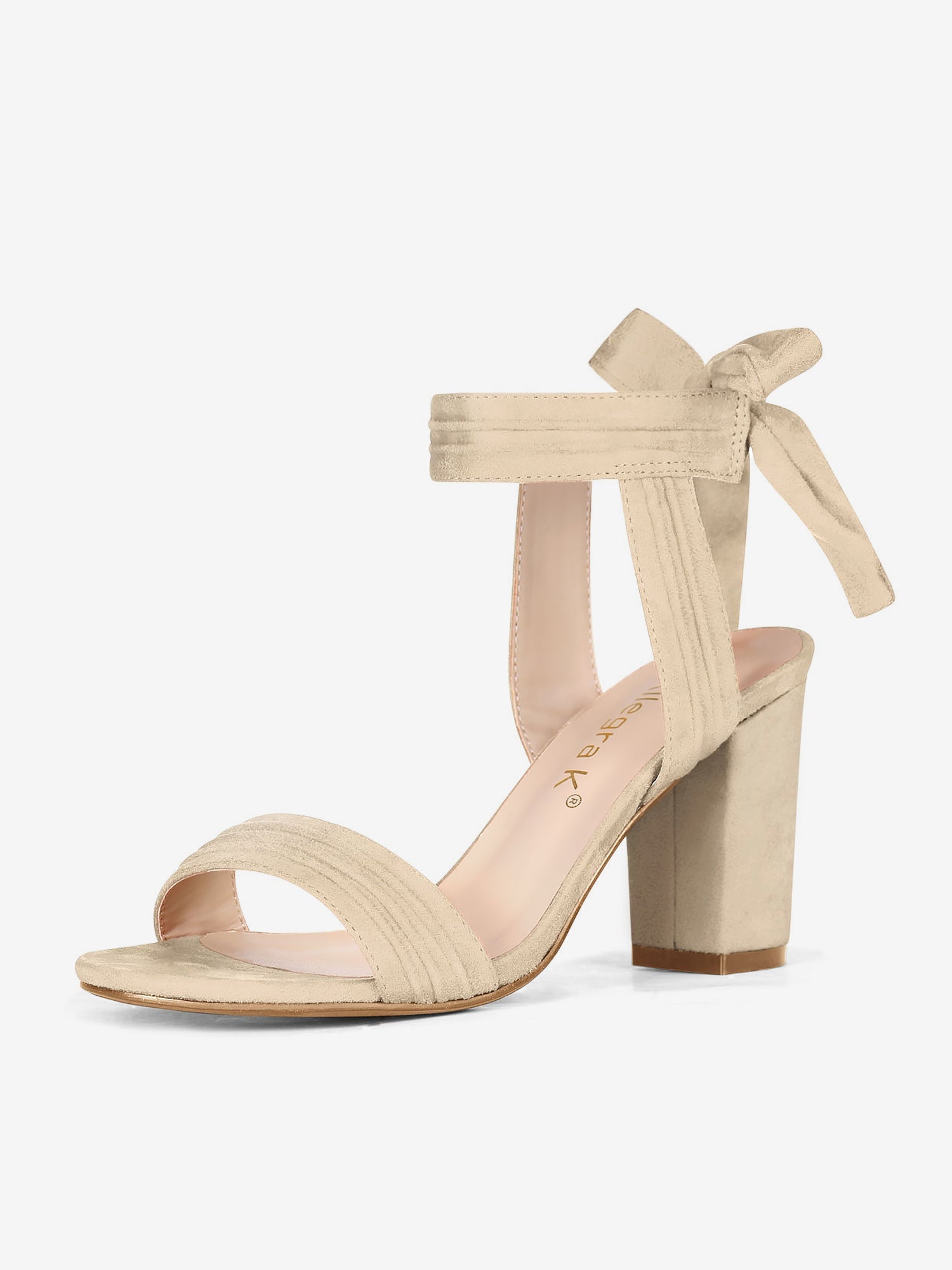 BLOCK HEEL PUMPS | OPEN TOE ANKLE STRAP WITH BOW DETAIL