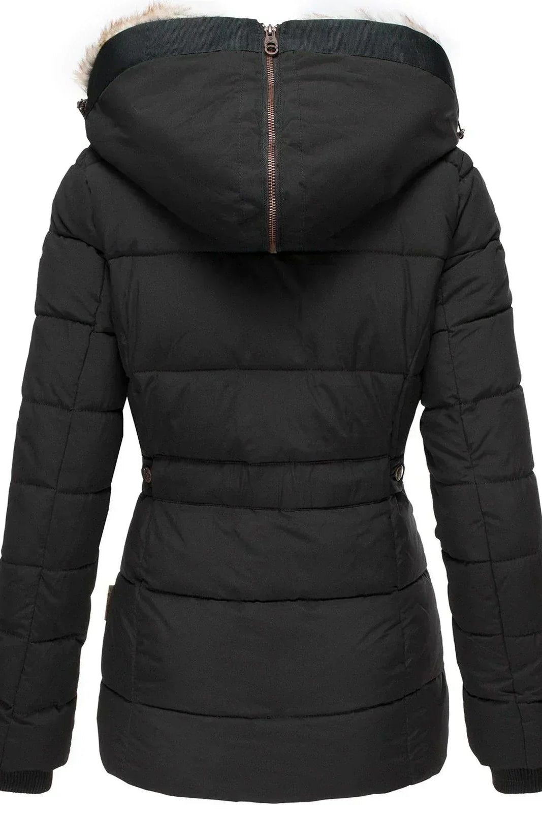 WOMEN’S PUFFER COAT | SLIM-FIT HOODED WINTER LOOK
