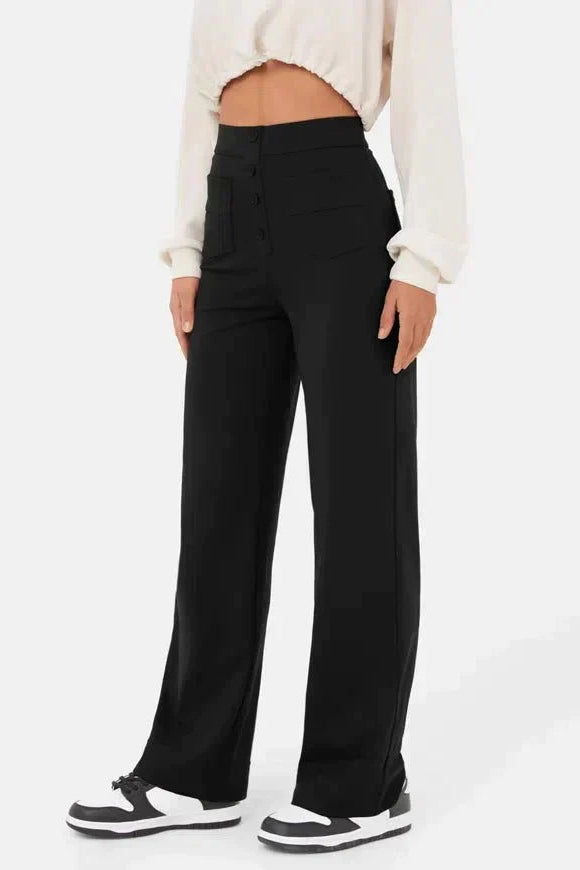 WIDE-LEG PANTS | HIGH-WAIST STREET STYLE