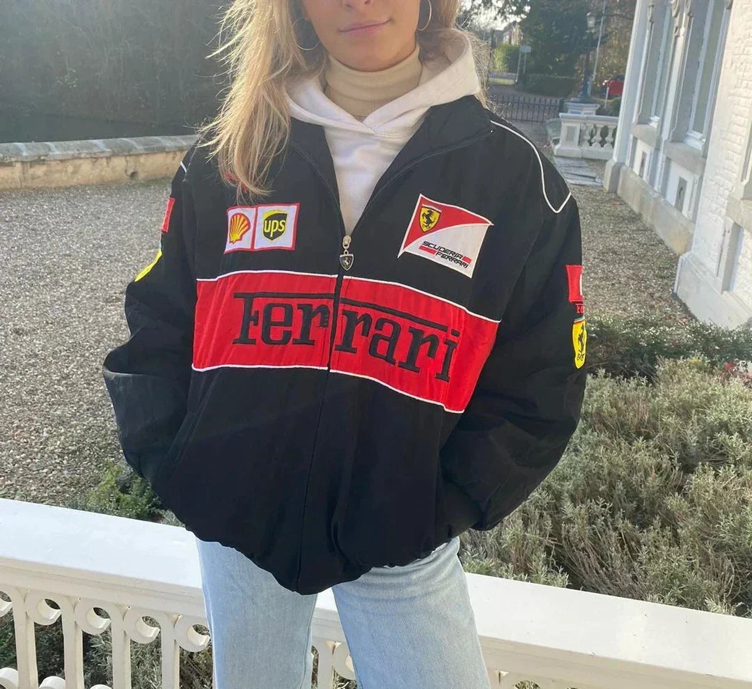FERRARI RACING OVERSIZED BOMBER JACKET