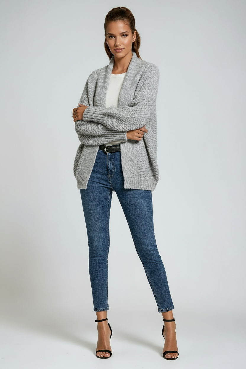 OVERSIZED KNITTED CARDIGAN
