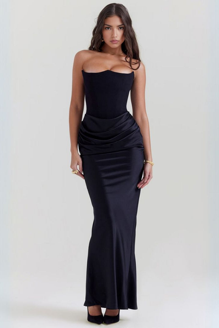 LADIES DRESSING GOWN | EVENING DRESS WITH CORSET FIT