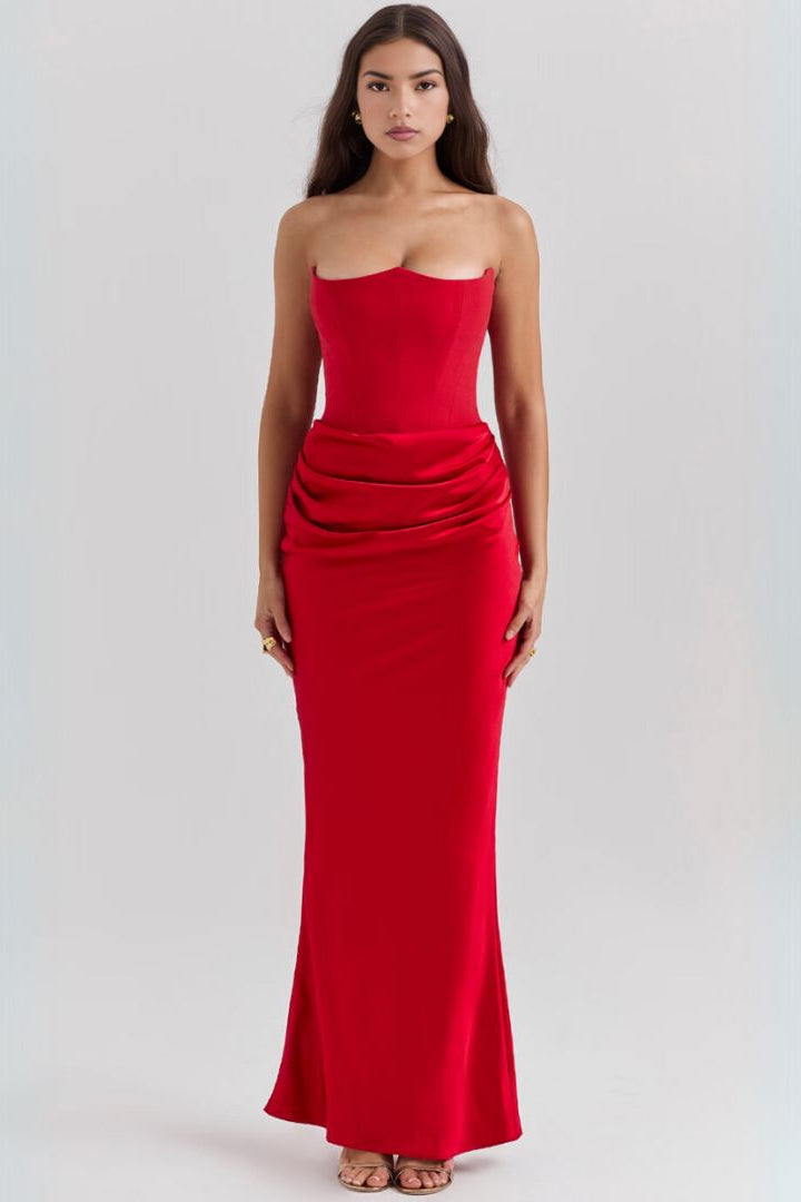 LADIES DRESSING GOWN | EVENING DRESS WITH CORSET FIT