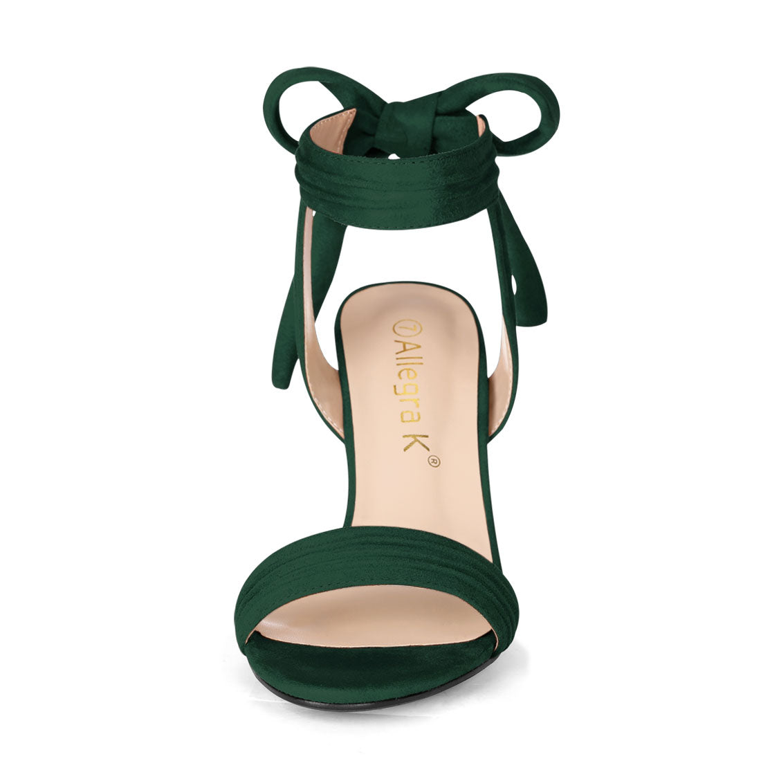 BLOCK HEEL PUMPS | OPEN TOE ANKLE STRAP WITH BOW DETAIL