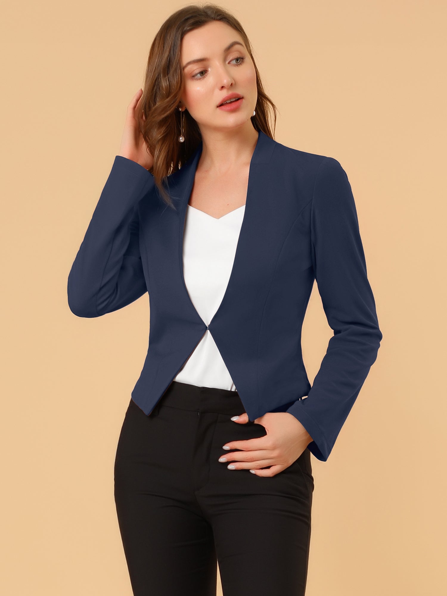 CROPPED OFFICE BLAZER JACKET