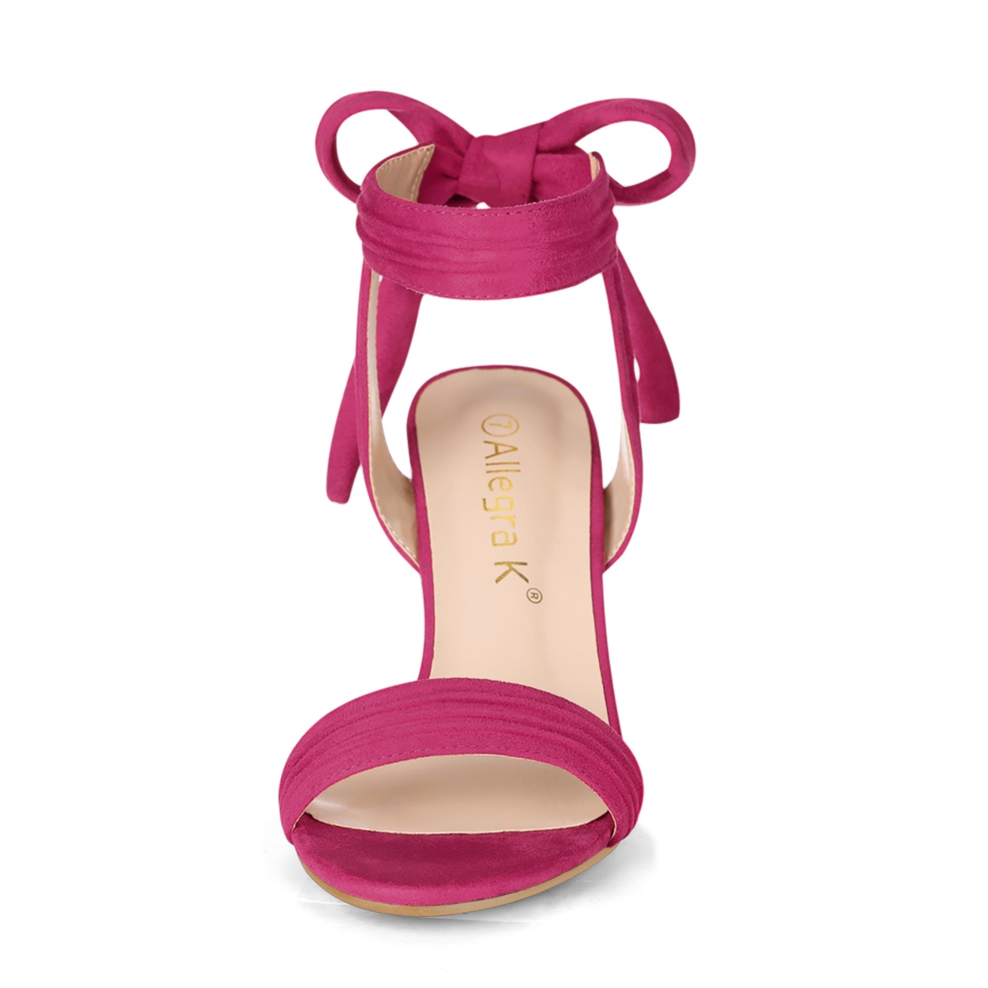 BLOCK HEEL PUMPS | OPEN TOE ANKLE STRAP WITH BOW DETAIL