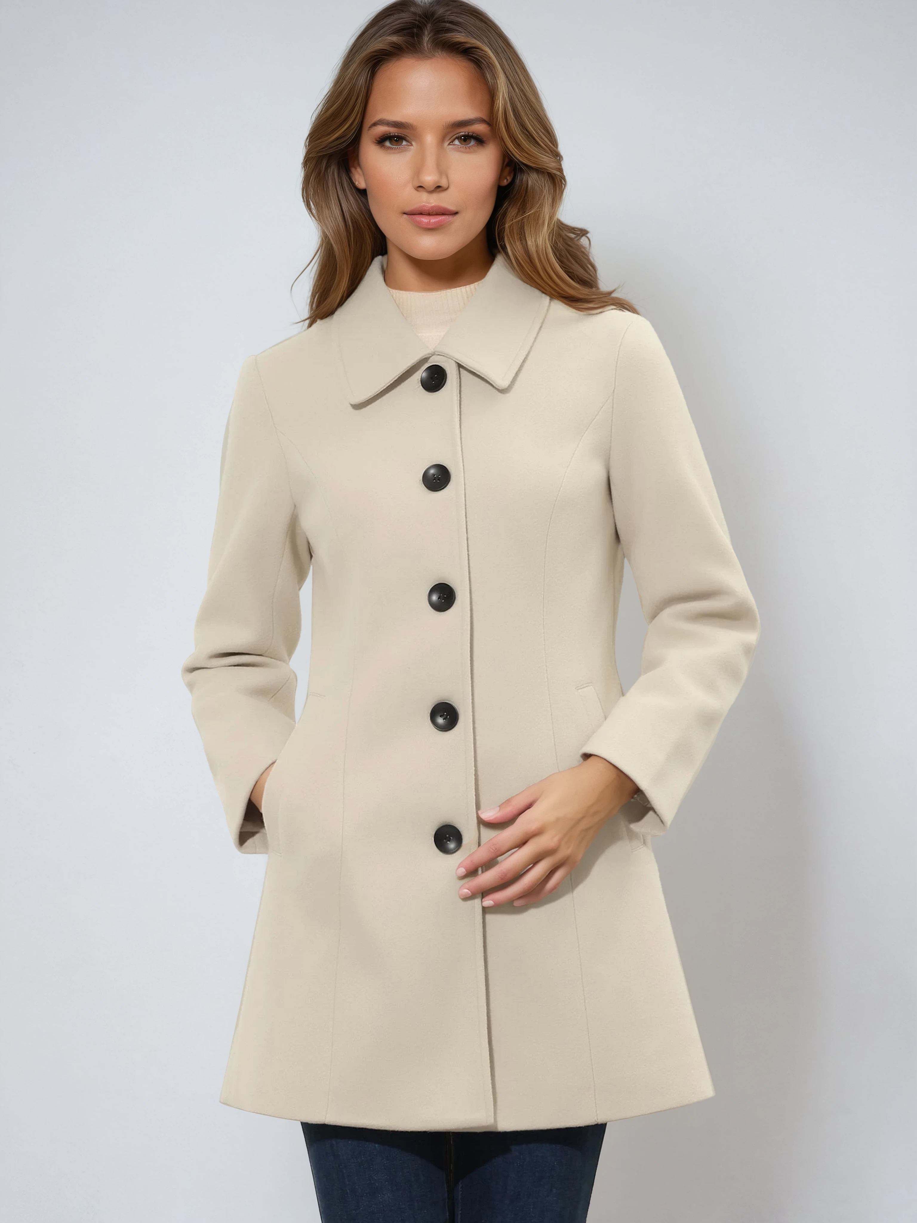 SINGLE BREASTED WINTER TRENCH COAT