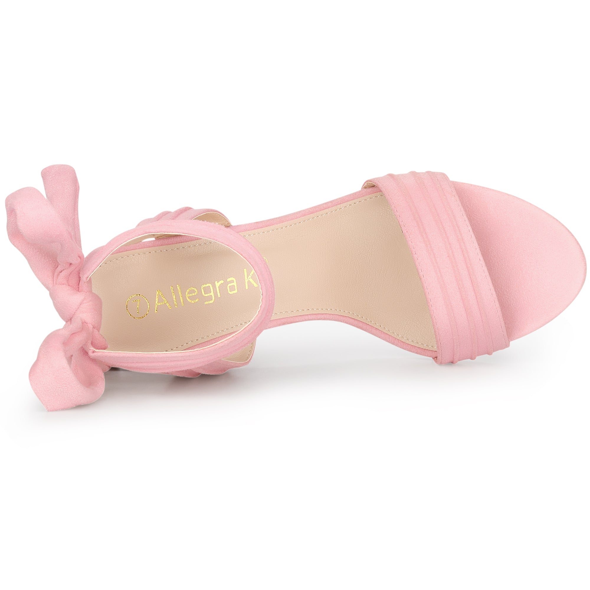 BLOCK HEEL PUMPS | OPEN TOE ANKLE STRAP WITH BOW DETAIL