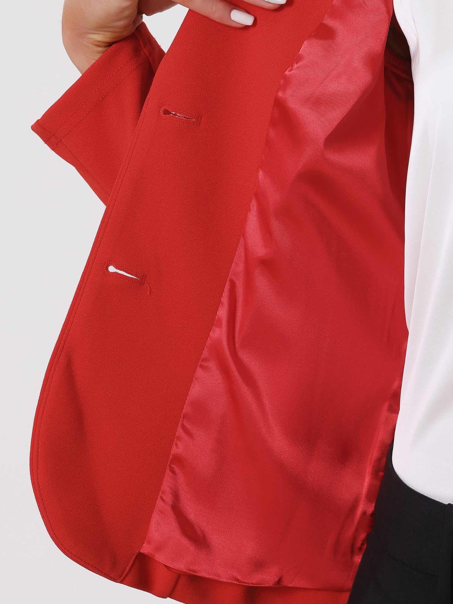 SINGLE-BREASTED STRETCH OFFICE BLAZER
