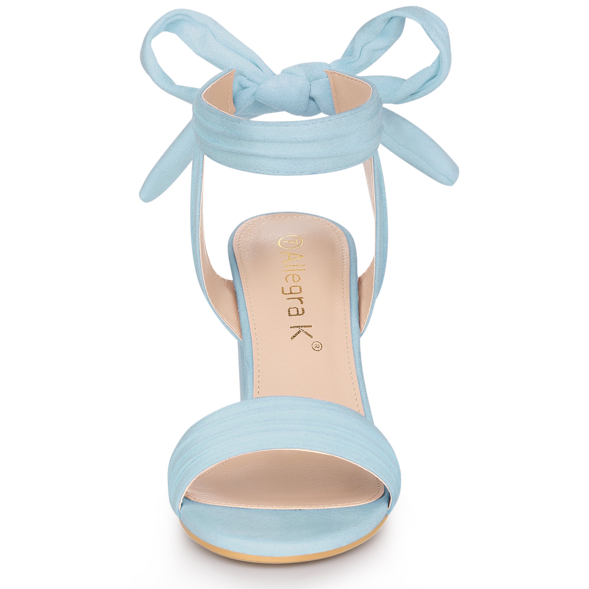 BLOCK HEEL PUMPS | OPEN TOE ANKLE STRAP WITH BOW DETAIL