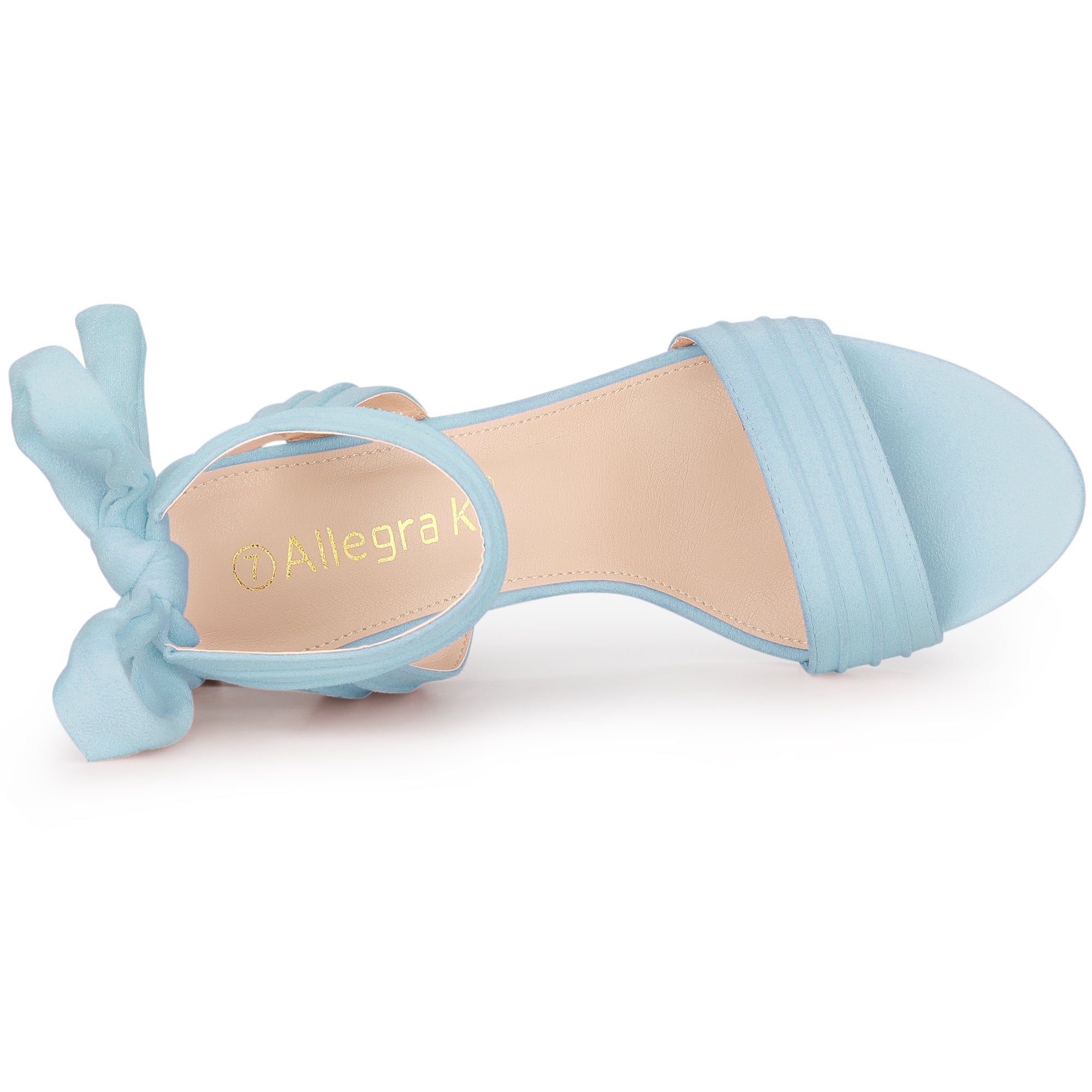 BLOCK HEEL PUMPS | OPEN TOE ANKLE STRAP WITH BOW DETAIL