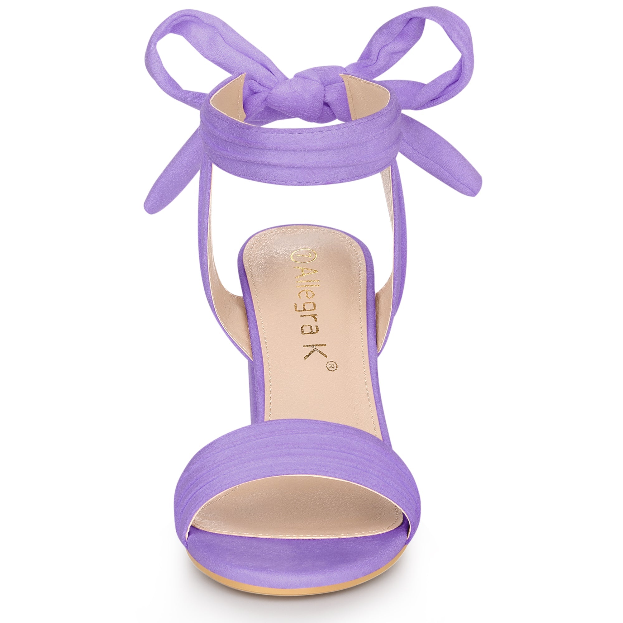 BLOCK HEEL PUMPS | OPEN TOE ANKLE STRAP WITH BOW DETAIL