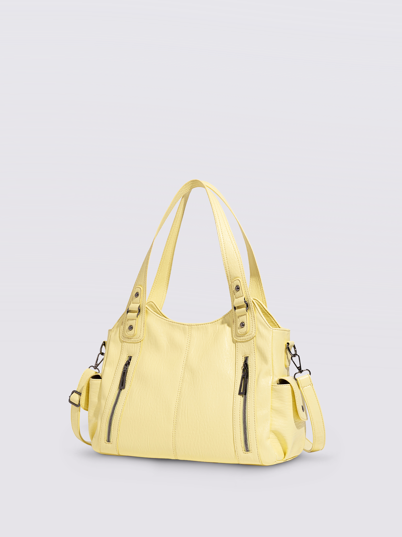 EVERYDAY ELEGANCE | BLACK LEATHER TOTE BAG