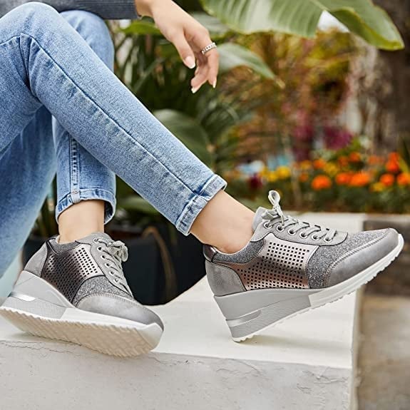 WEDGE SNEAKERS | COMFORT LIFT CASUAL TRAINERS