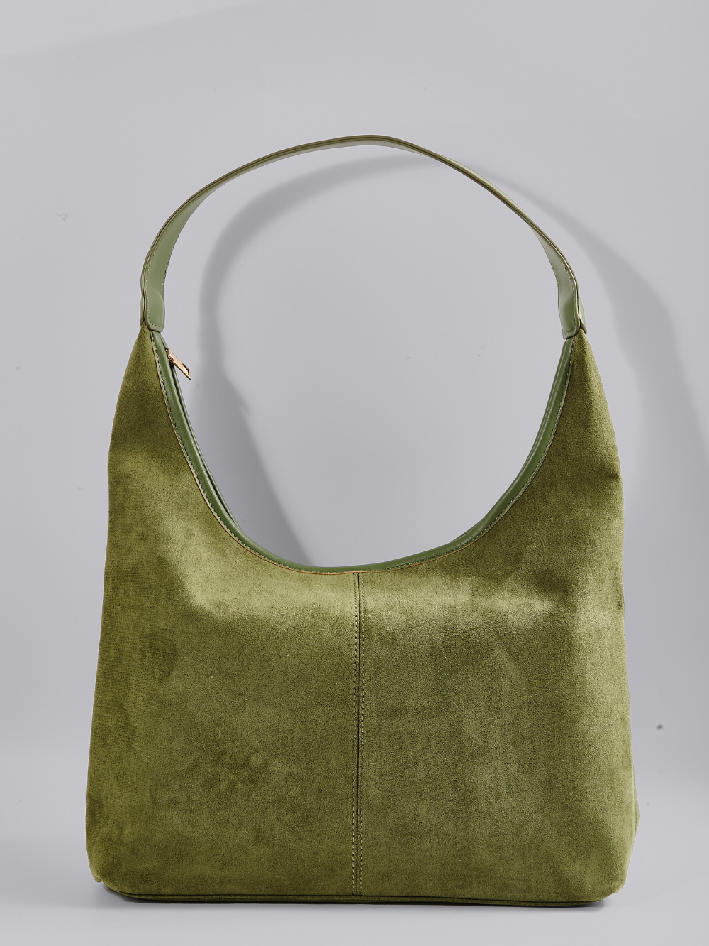 HANDBAG | SUEDE HOBO BAG WITH MINIMALIST DESIGN AND SINGLE STRAP