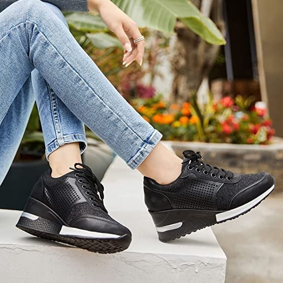 WEDGE SNEAKERS | COMFORT LIFT CASUAL TRAINERS