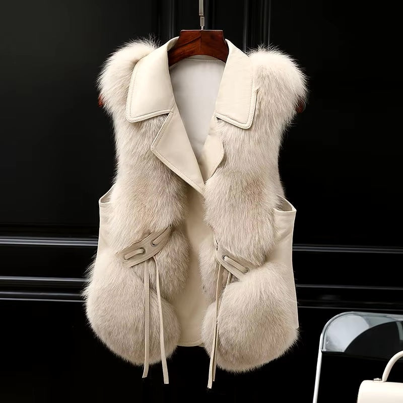 FAUX FUR SLEEVELESS VEST