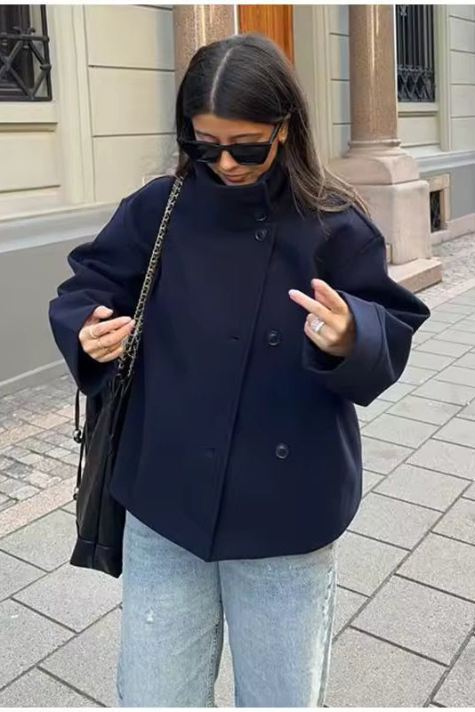 WOMEN’S COAT | RELAXED DOUBLE-BREASTED WINTER FIT