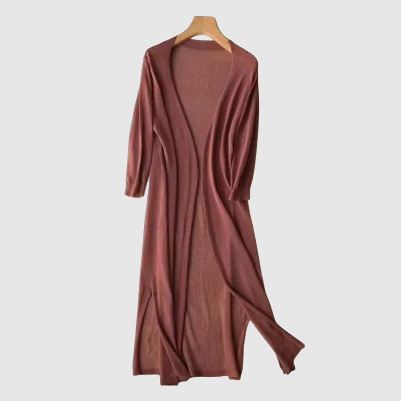 LIGHTWEIGHT LONG CARDIGAN – SOFT KNIT