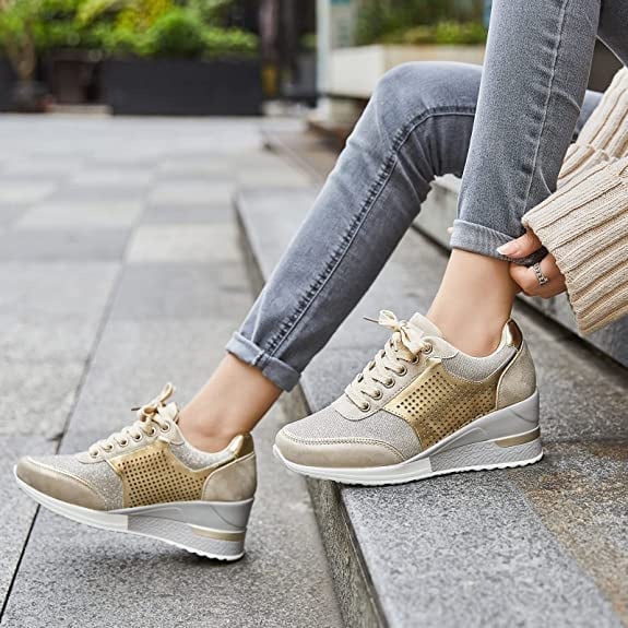 WEDGE SNEAKERS | COMFORT LIFT CASUAL TRAINERS