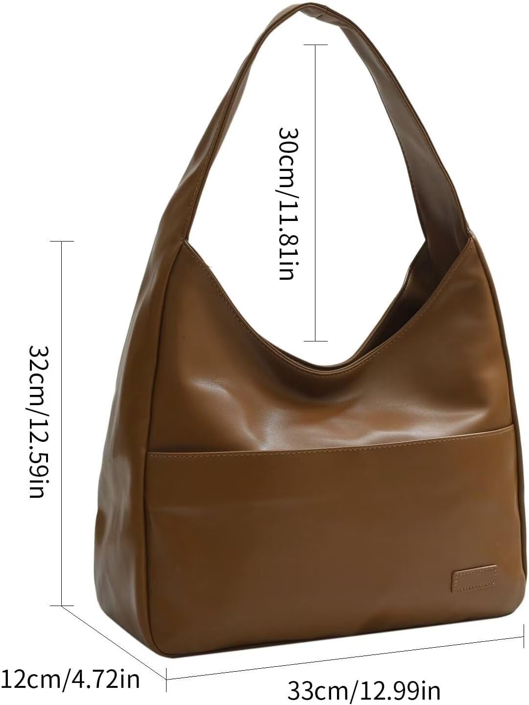 URBAN CHIC | SOFT LEATHER EFFECT SHOULDER BAG
