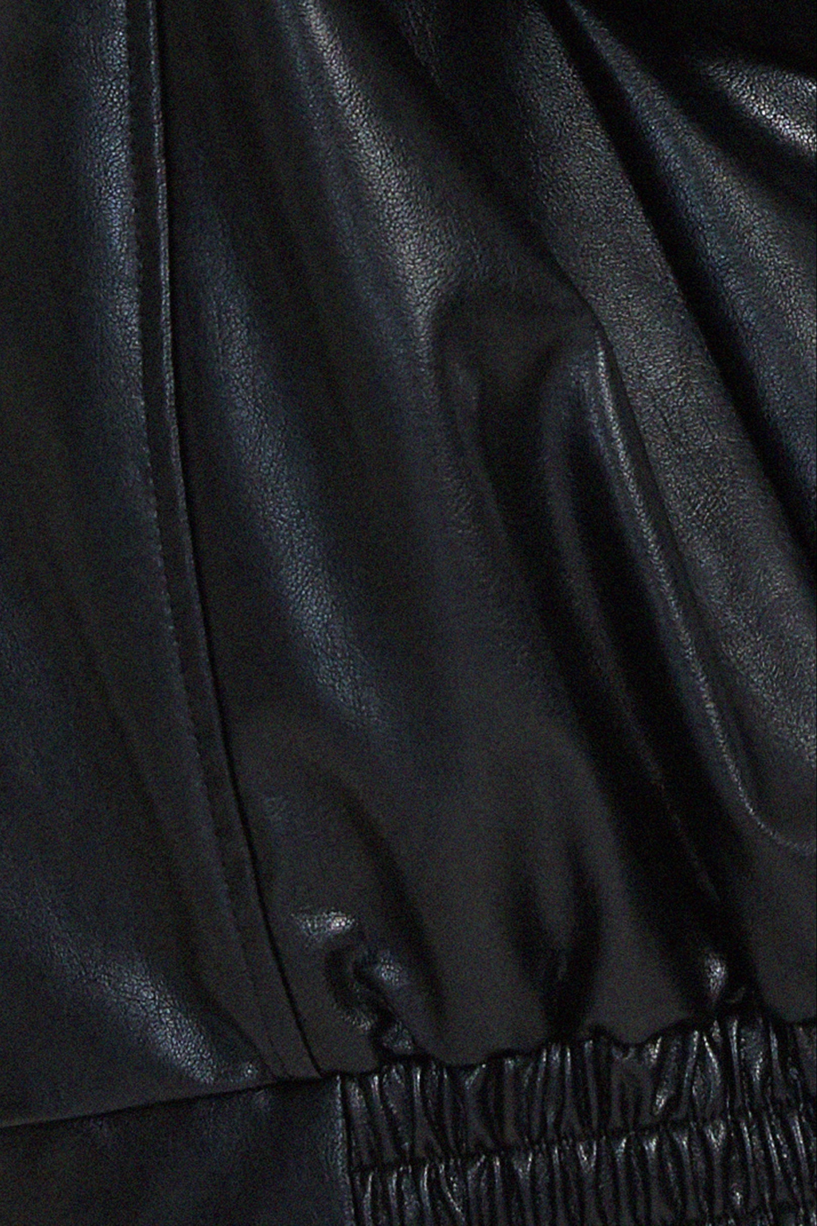 LEATHER JACKET | OVERSIZED PU DESIGN WITH WIDE COLLAR