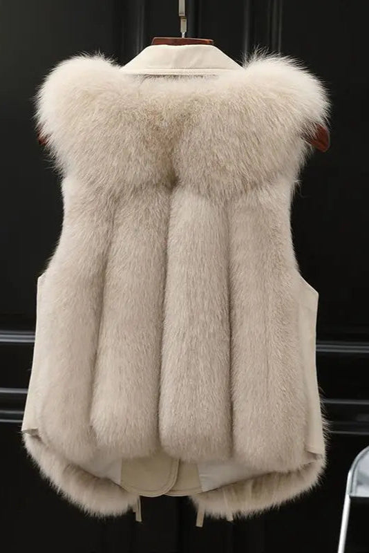 FAUX FUR SLEEVELESS VEST