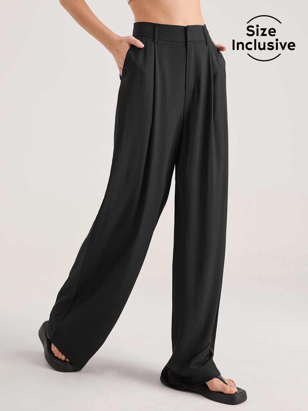 EFFORTLESS CHIC | HIGH WAIST WIDE LEG TROUSERS