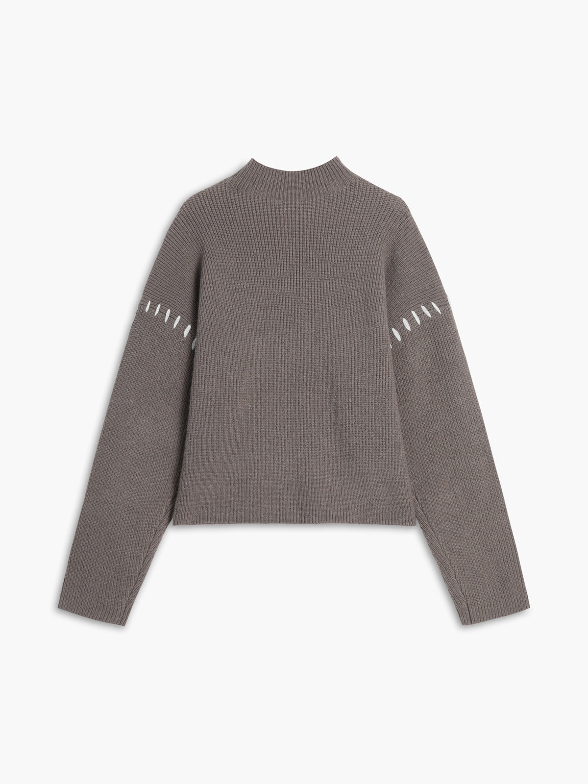 OVERSIZED KNITTED MOCK NECK JUMPER