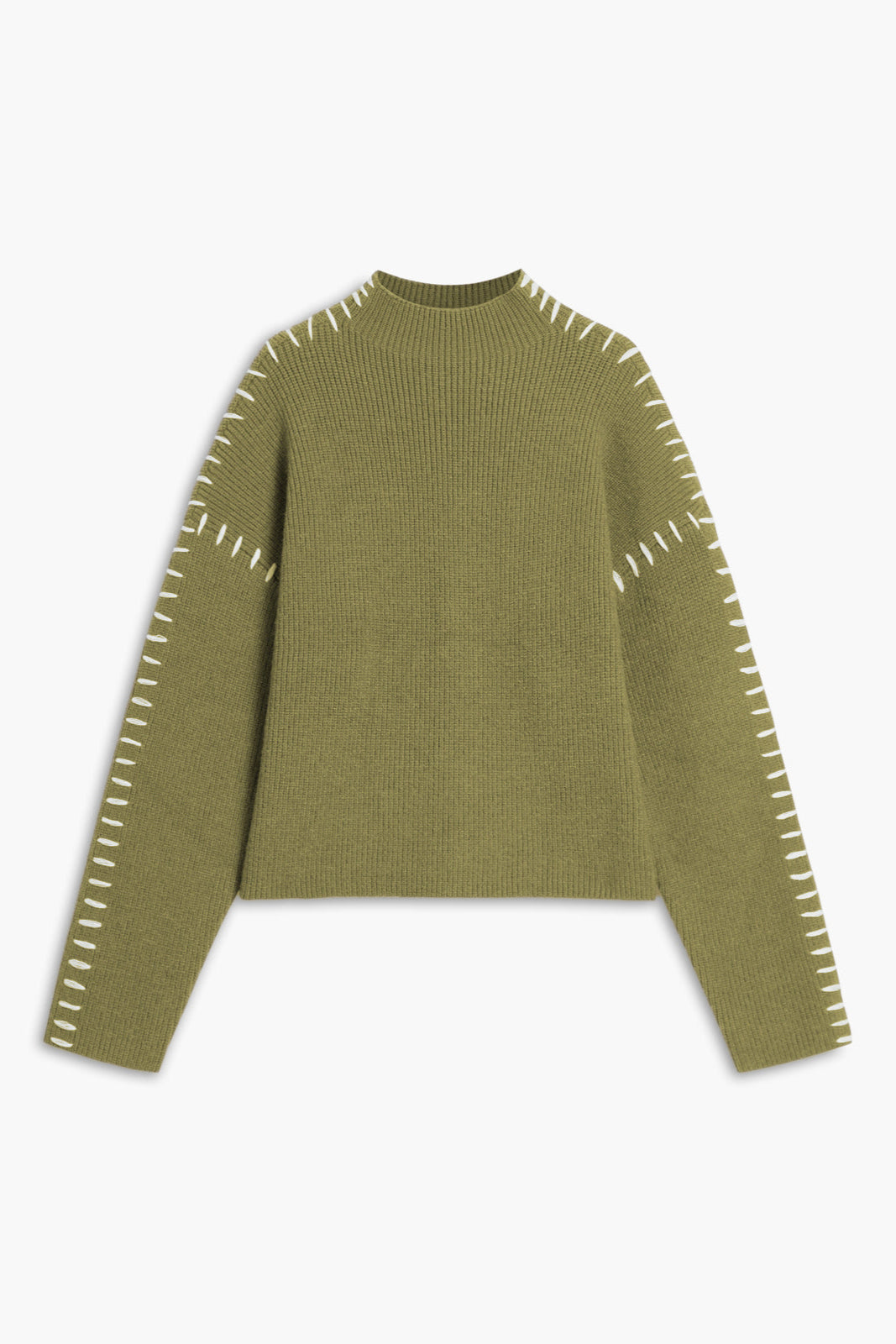 OVERSIZED KNITTED MOCK NECK JUMPER