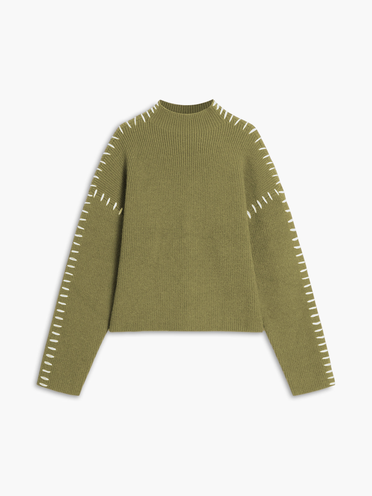 OVERSIZED KNITTED MOCK NECK JUMPER
