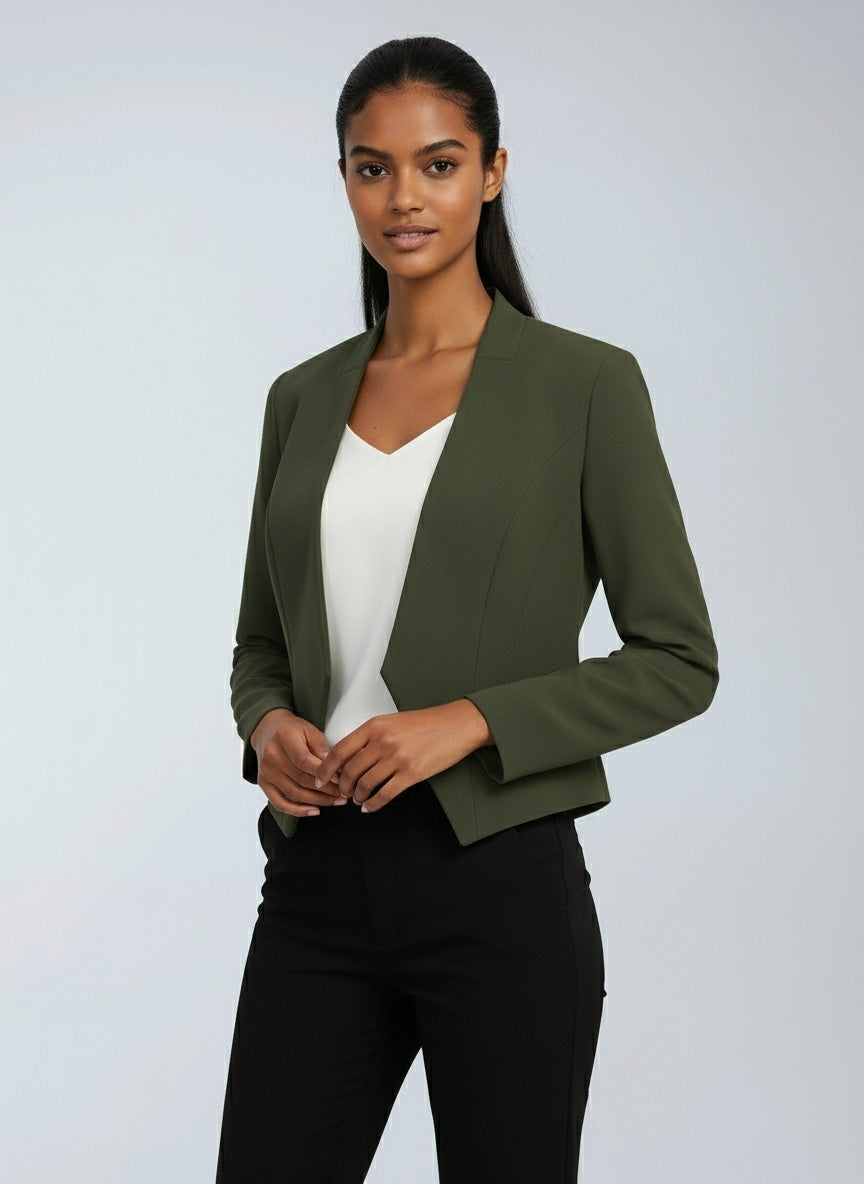 CROPPED OFFICE BLAZER JACKET