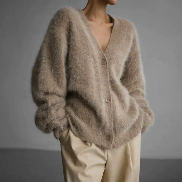 WOOL V-NECK CARDIGAN