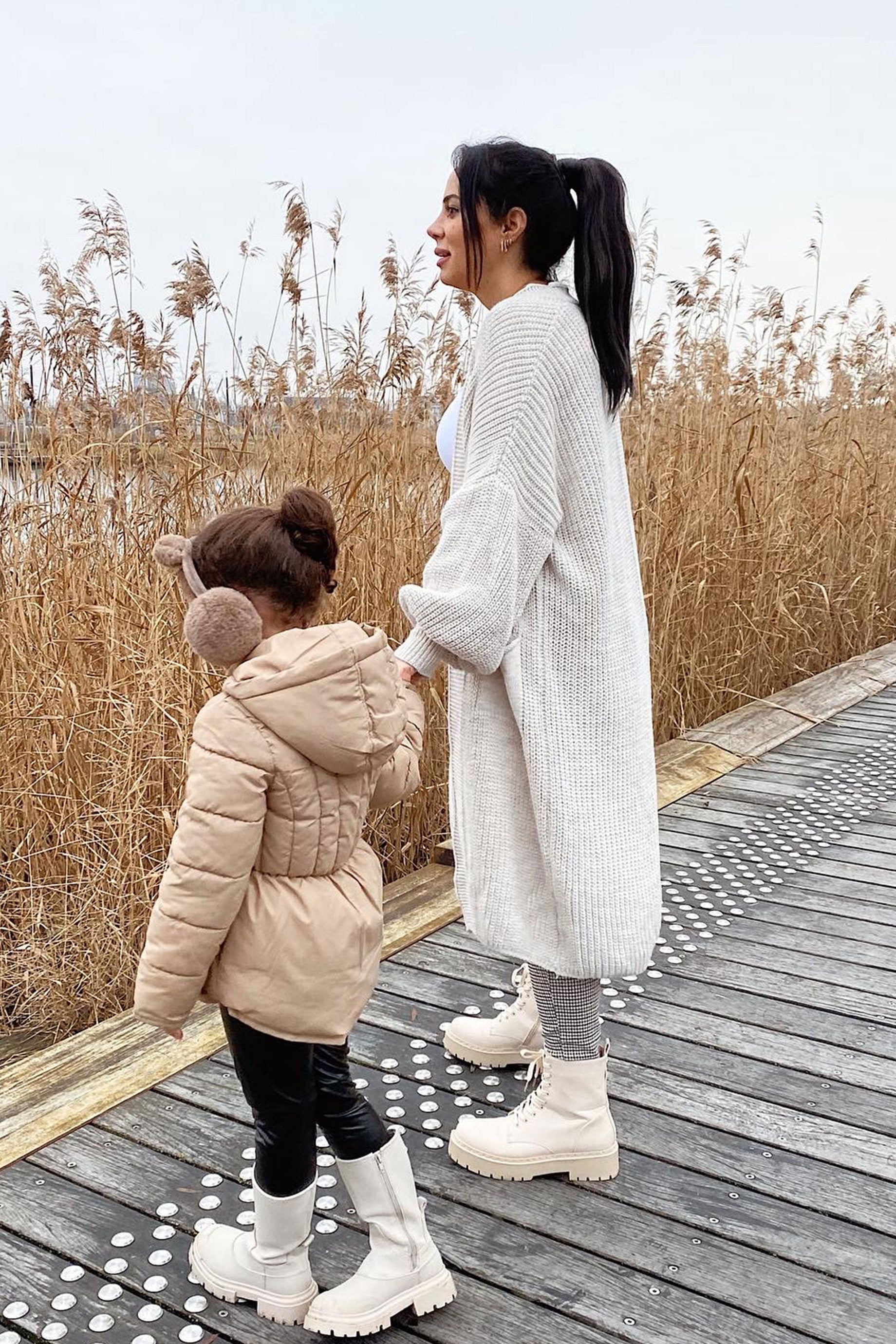 LONG KNITTED CARDIGAN – OPEN FRONT
