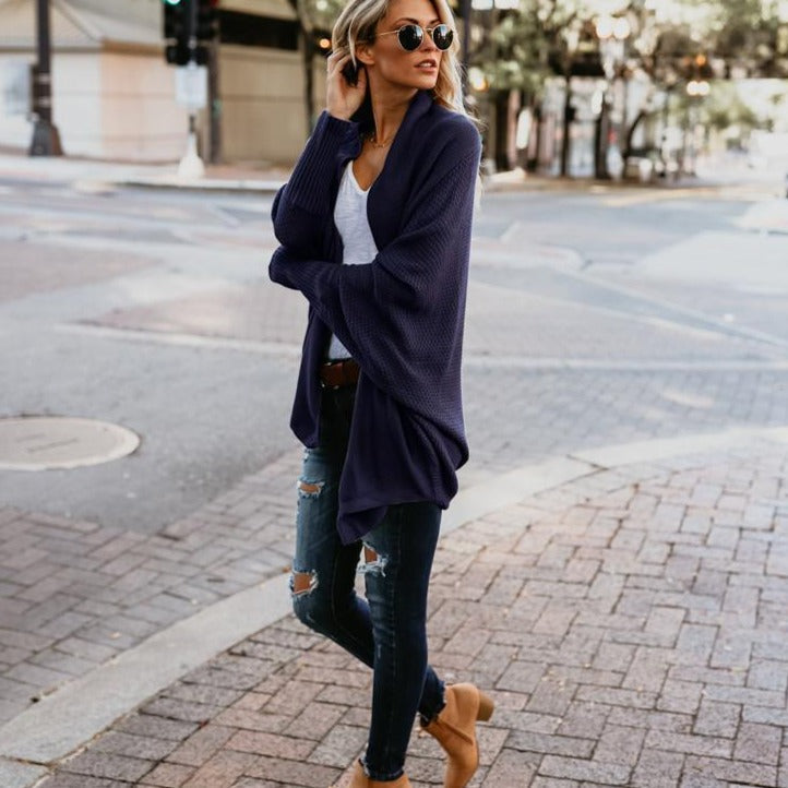 OVERSIZED KNITTED CARDIGAN