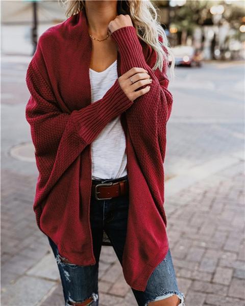 OVERSIZED KNITTED CARDIGAN