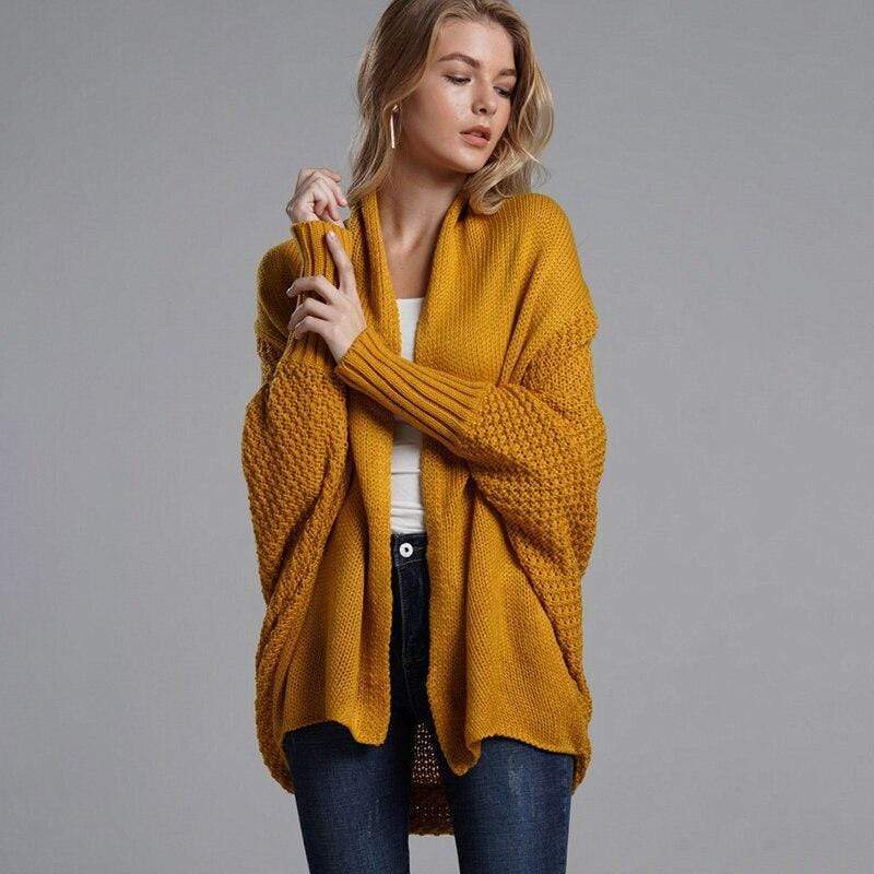OVERSIZED KNITTED CARDIGAN