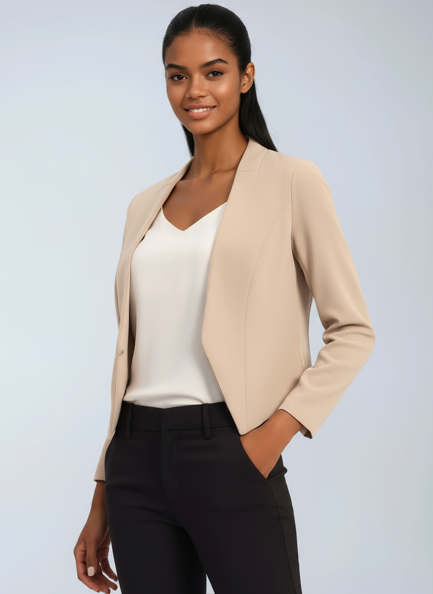 CROPPED OFFICE BLAZER JACKET