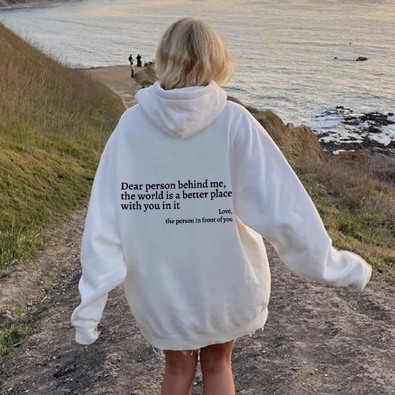 OVERSIZED HOODIE | "DEAR PERSON BEHIND ME"