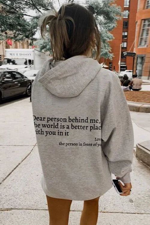 OVERSIZED HOODIE | "DEAR PERSON BEHIND ME"