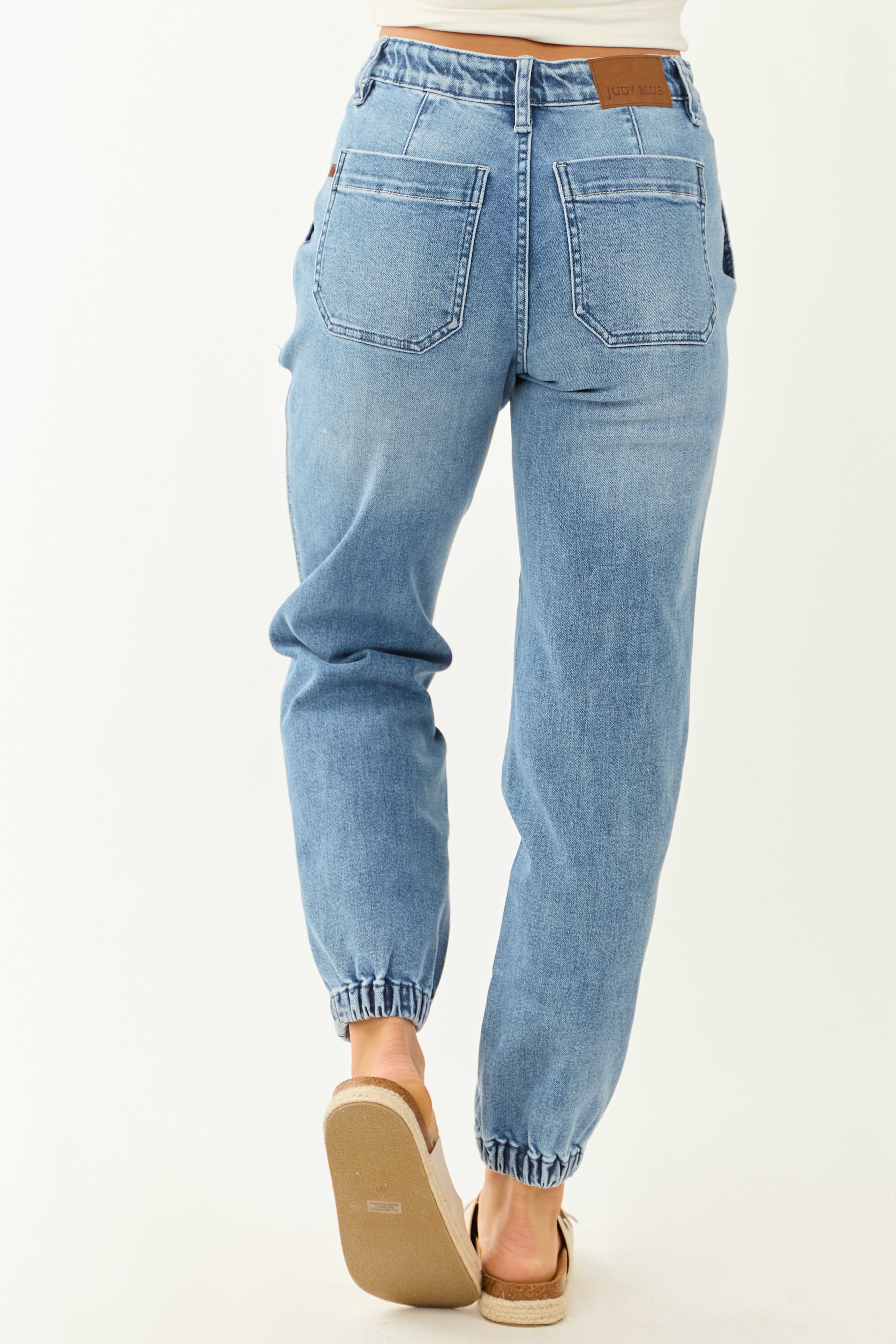 WOMEN'S DENIM JOGGER JEANS | DRAWSTRING WAIST
