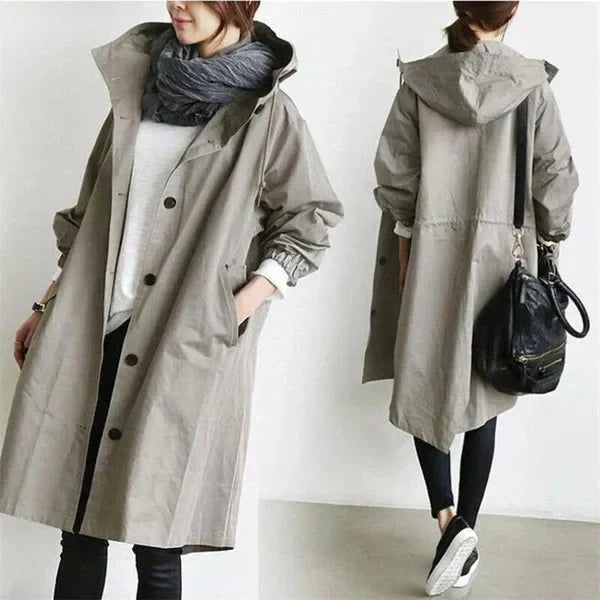 WATERPROOF LONG TRENCH COAT