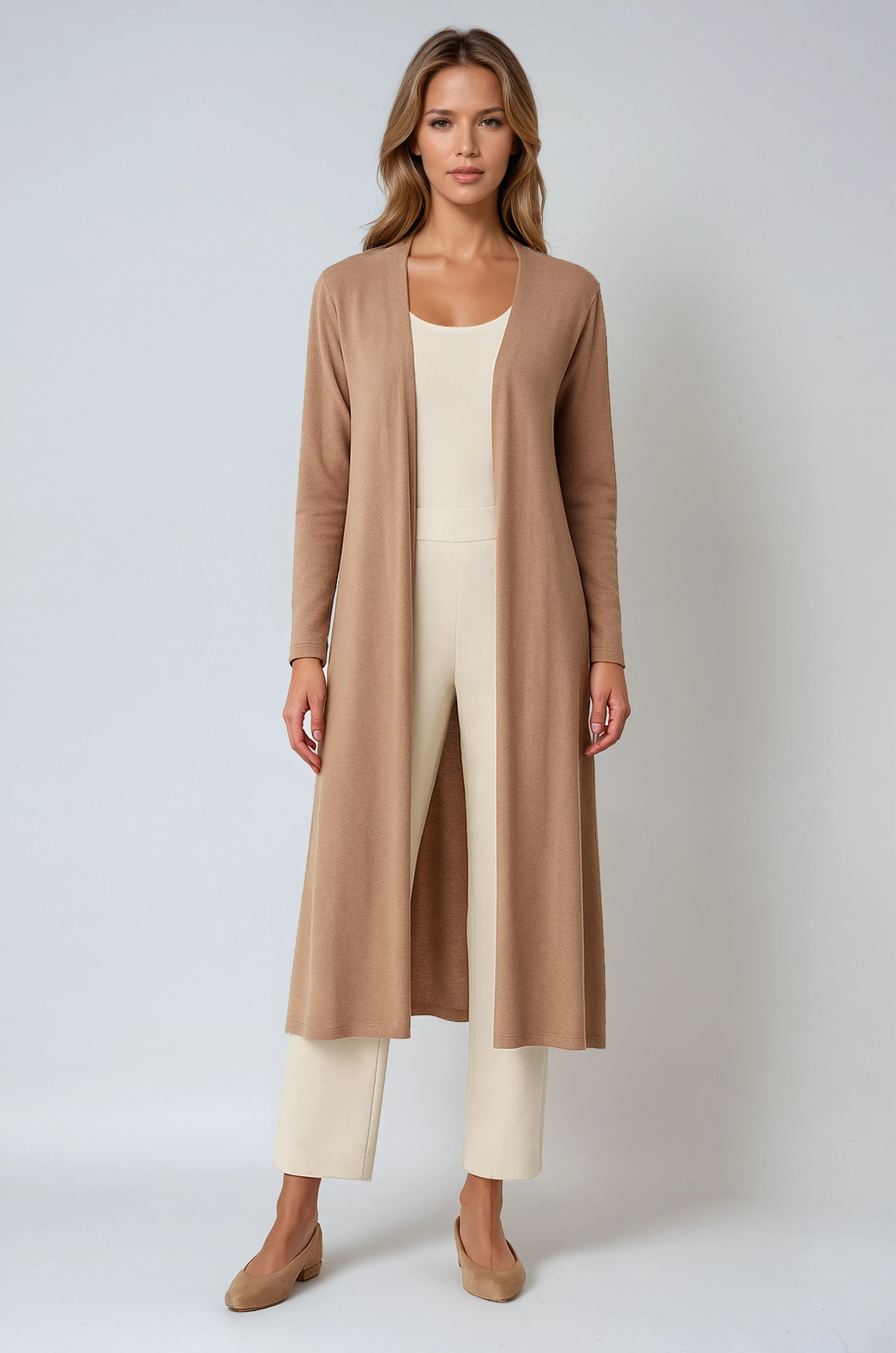 LIGHTWEIGHT LONG CARDIGAN – SOFT KNIT