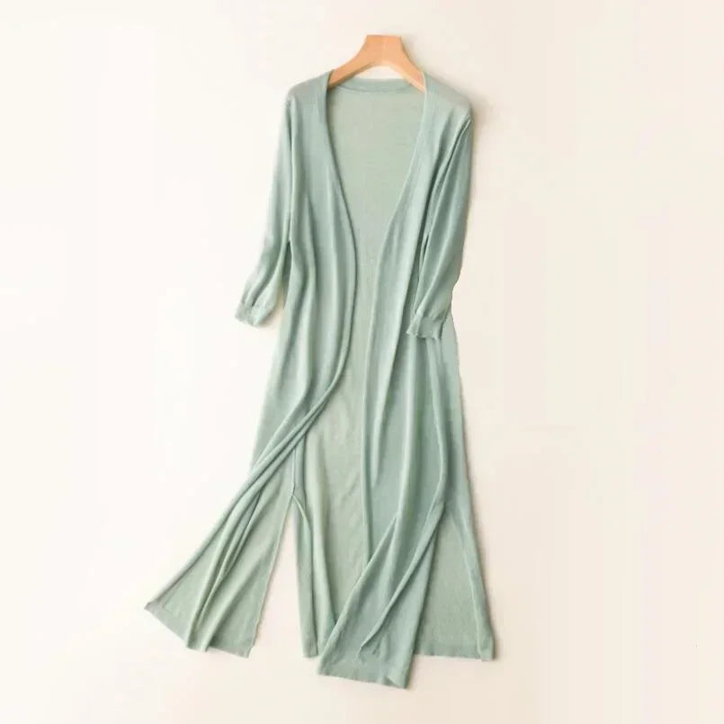 LIGHTWEIGHT LONG CARDIGAN – SOFT KNIT